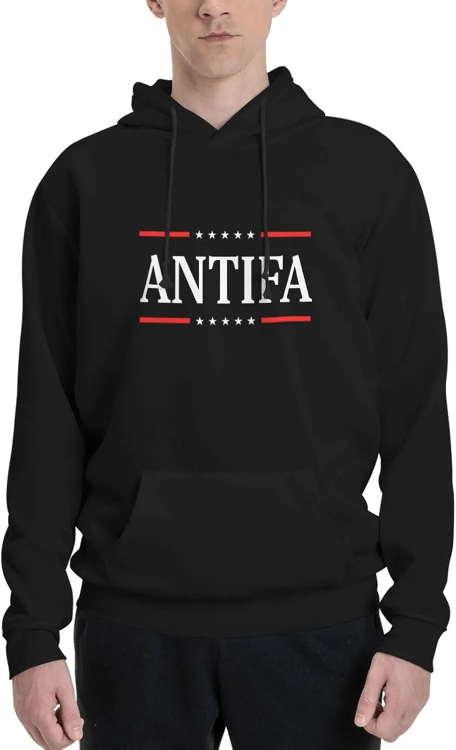 

Толстовка Antifa с капюшоном, плюшевая, для осени и зимы AINVLENAN