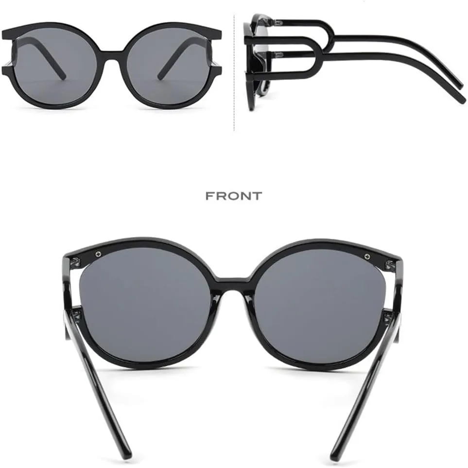 

Круглые солнцезащитные очки для женщин, поликарбонат, градиентные линзы, оправа с леопардовым принтом, защита от УФ-излучения UV400, m1391 Generic, M-1398