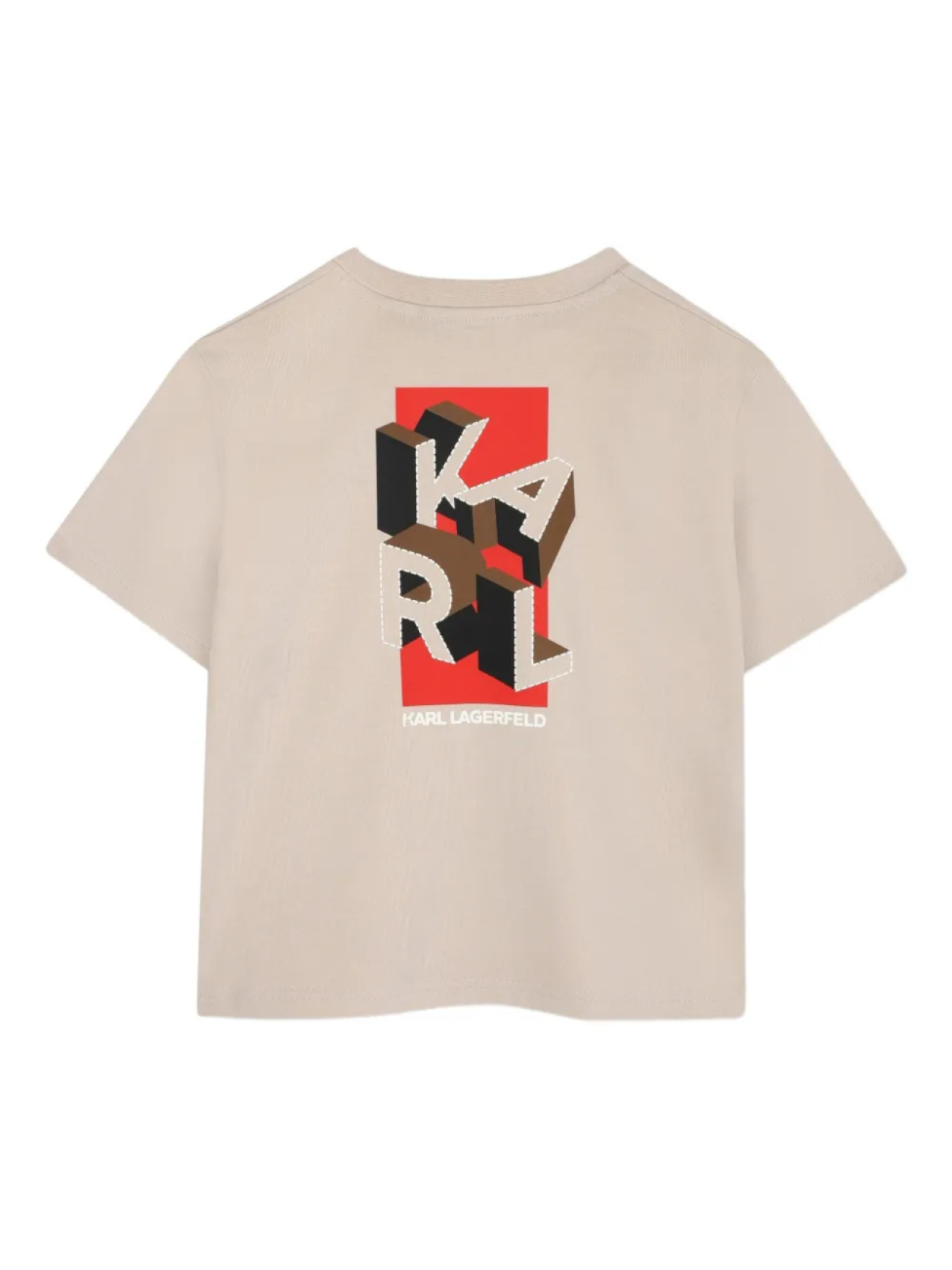 Karl Lagerfeld Kids футболка с графичным принтом, нейтральный — фото 2