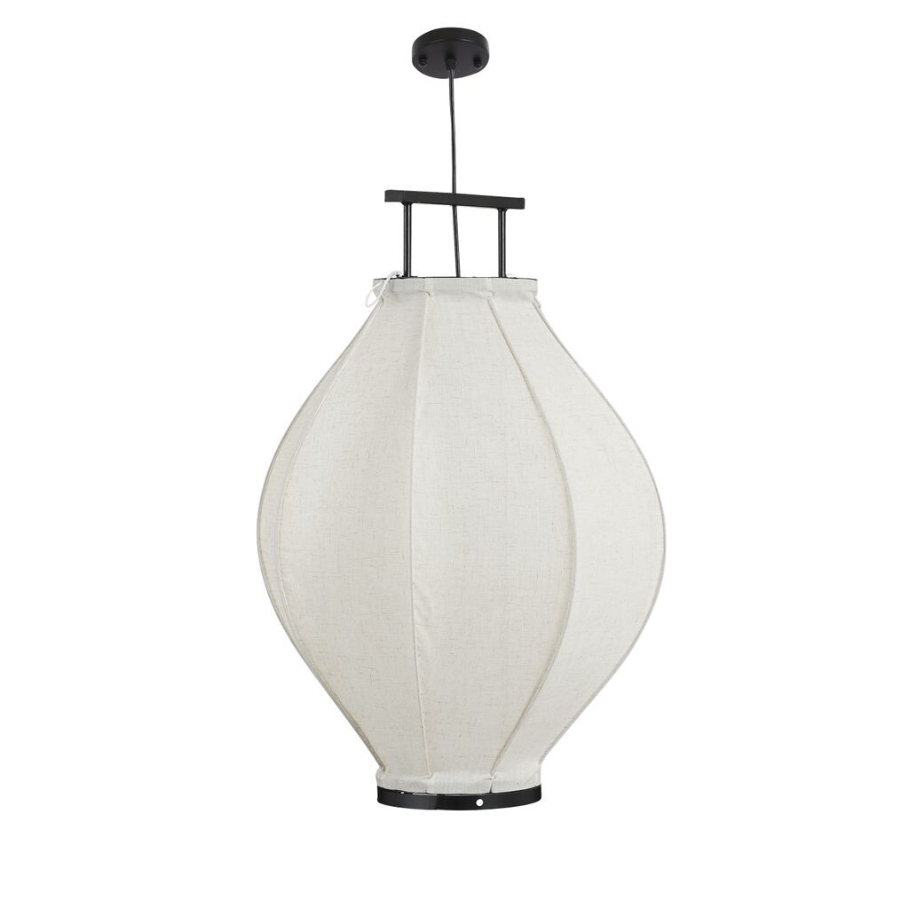 

Подвесной светильник Mica Decorations Pego — H73 x Ø54 см — Лен — Off White, бежевый