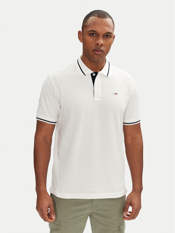 

Рубашка поло стандартный крой DM0DM20745 Tommy Jeans, белый