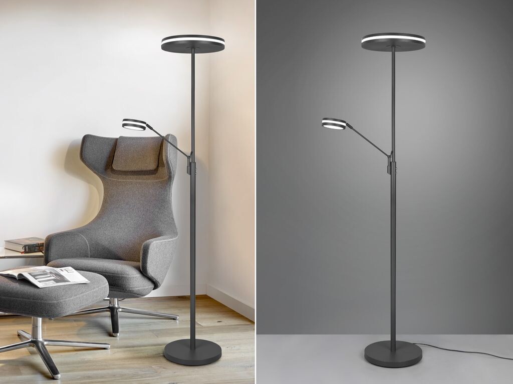 

TRIO LED сталь FRANKLIN 35Вт 2700+3200+4000К антр., серый