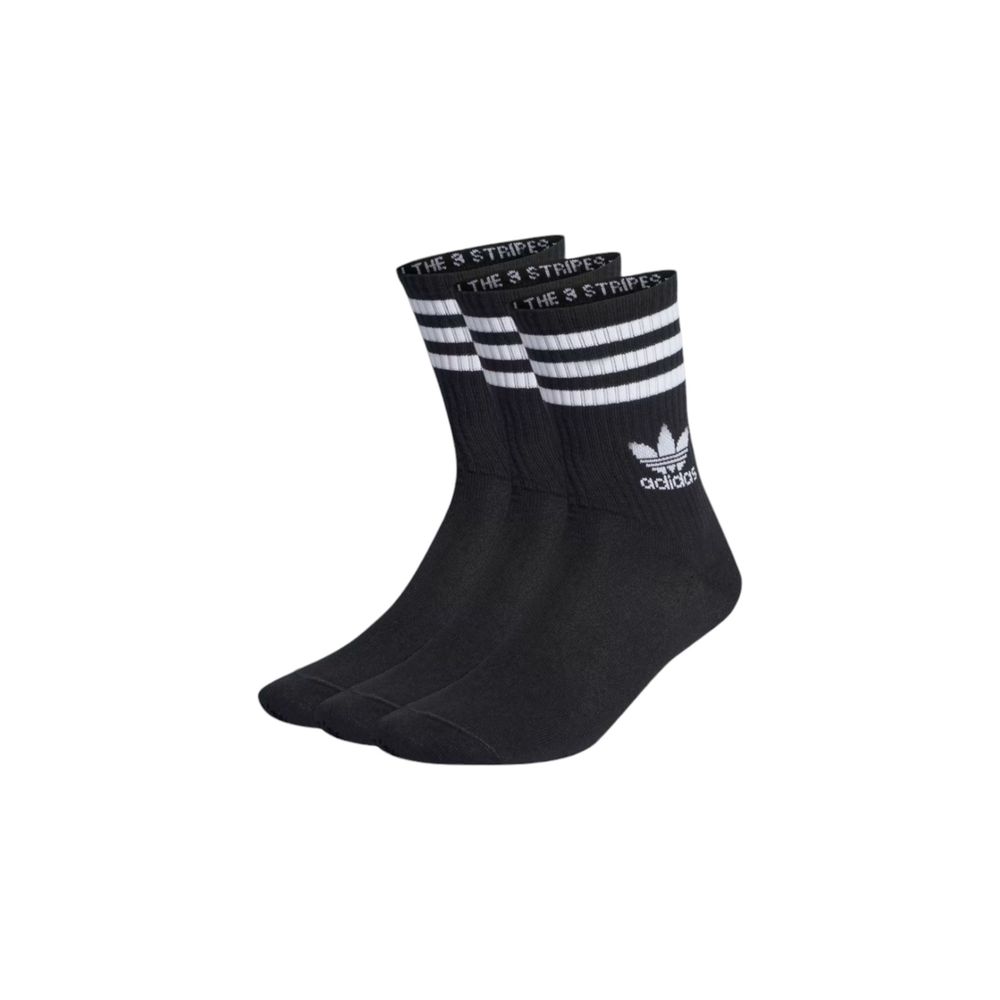 

Черный хлопковый носок Adidas