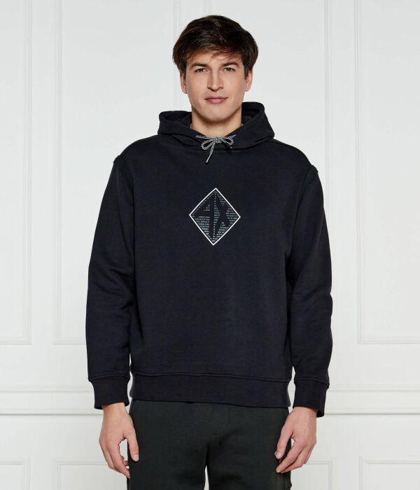 

Толстовка Armani Exchange Regular Fit с капюшоном, черный