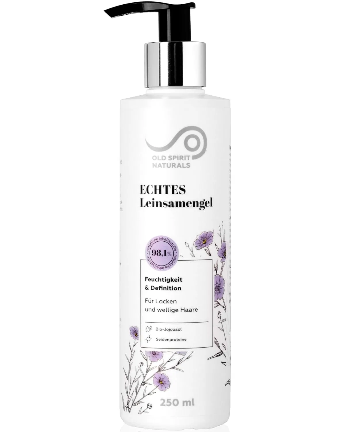 Гель из льняного семени для укладки кудрявых волос «Flaxseed Gel» Old Spirit Naturals