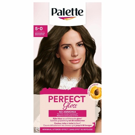 

Палитра Perfect Gloss 5-0 Средне-каштановый оттенок для волос Poly