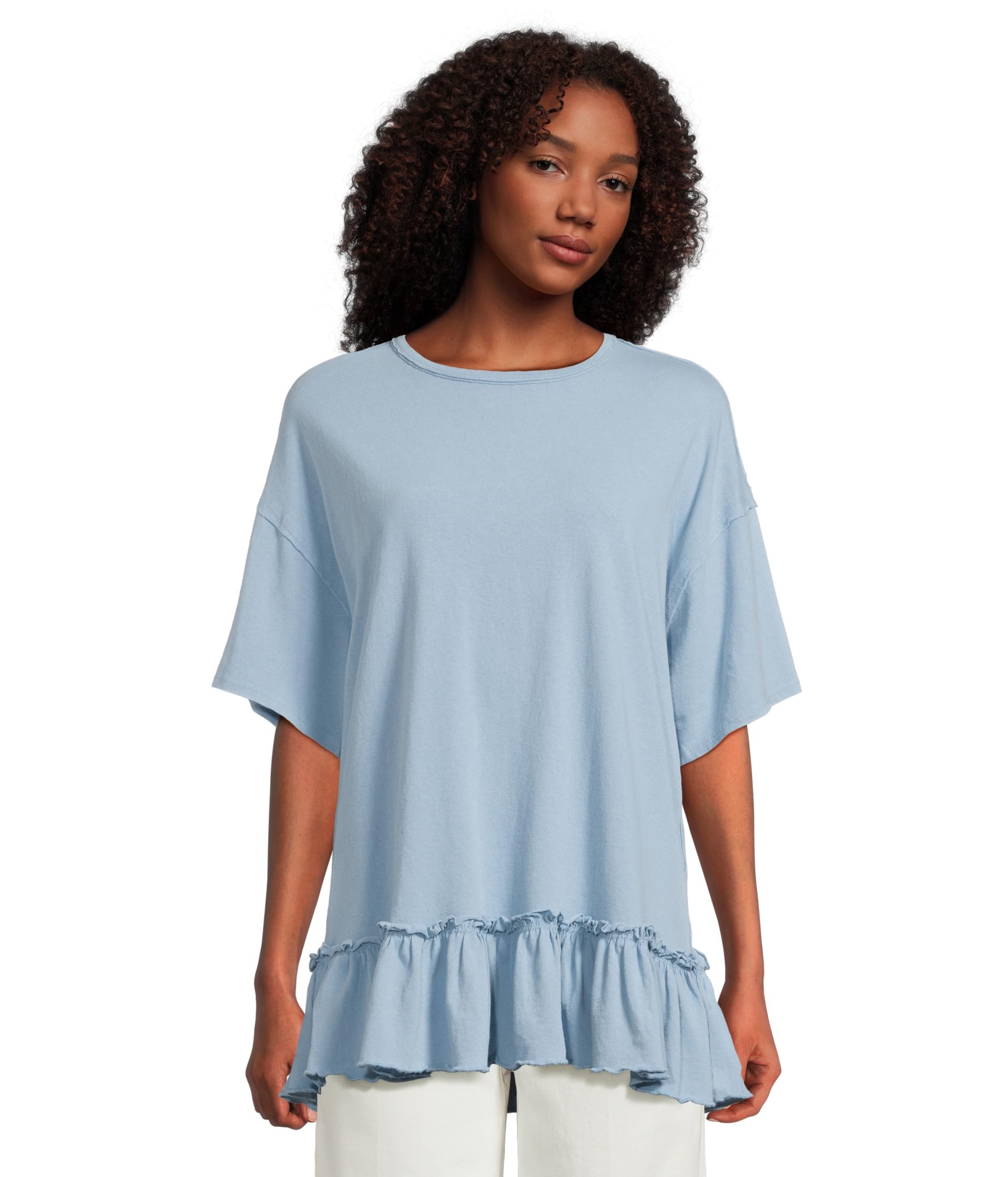 

Футболка Free People Why Yes Tee, Milky Blue