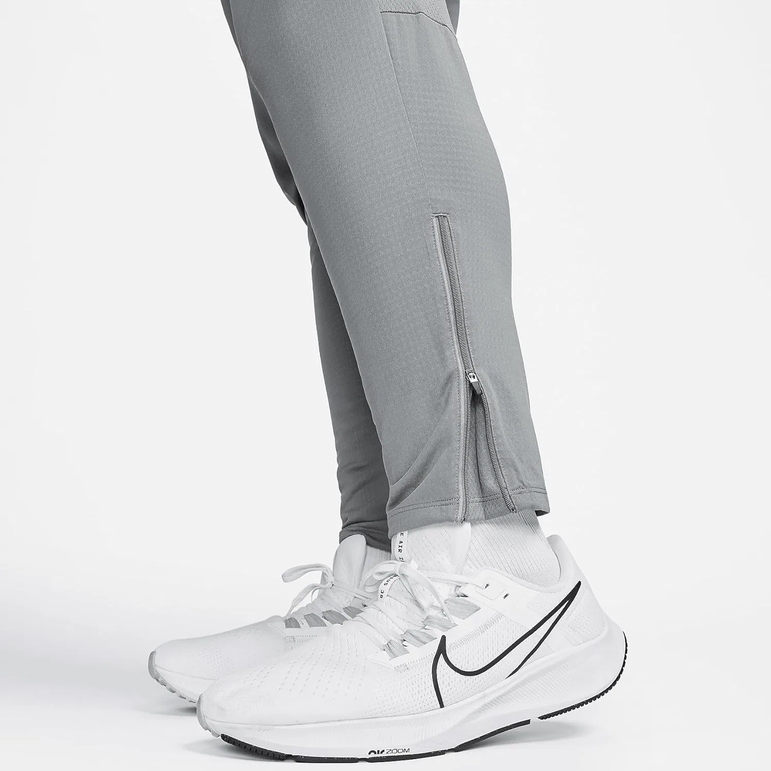 Брюки для бега Nike Phenom мужские Dri-FIT Knit (Smoke Grey, DQ4740-084) размер 3X-Large — фото 4