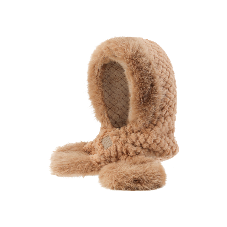 

Женская шапка бини ELLE, темно-coffee