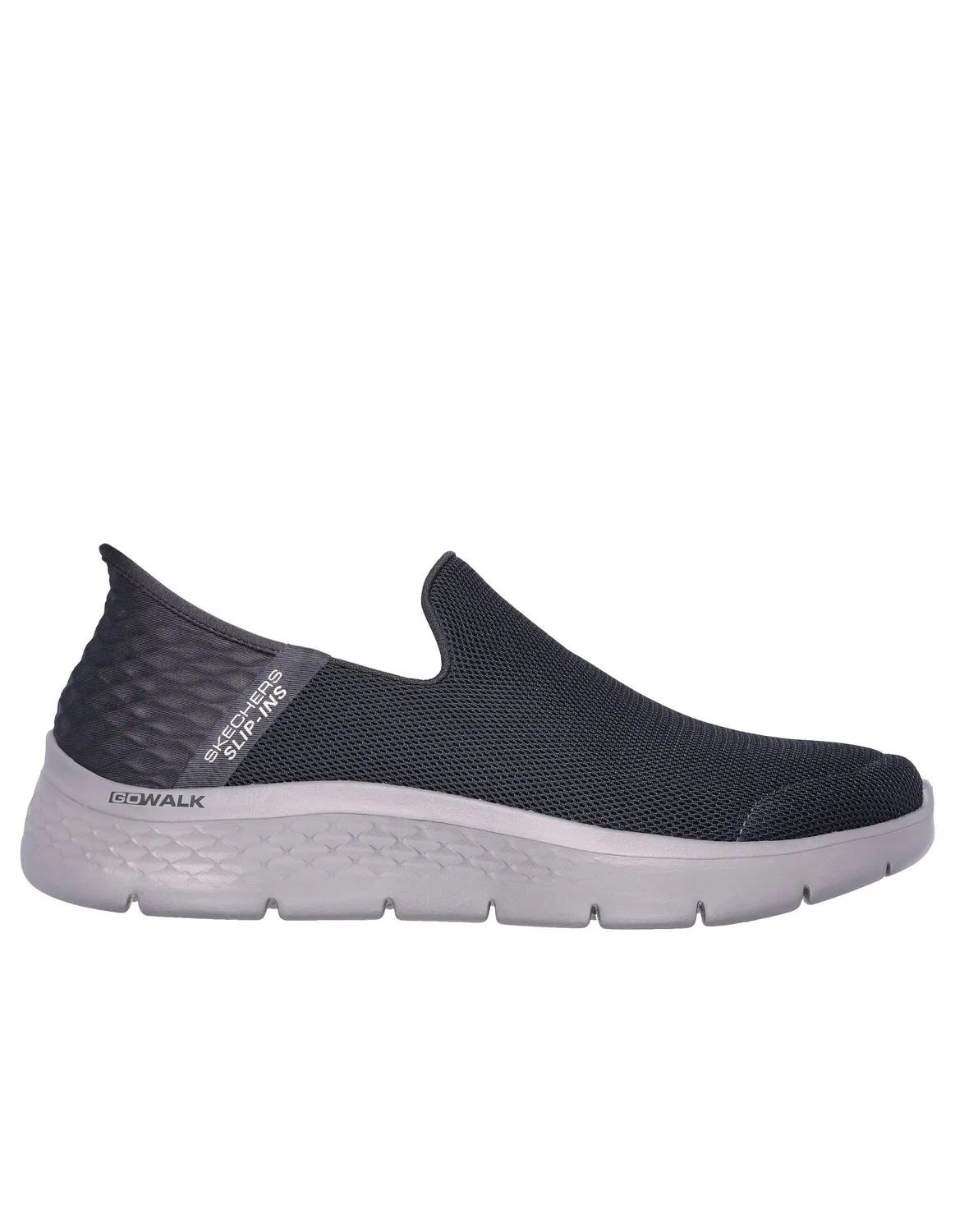 Слипоны GO WALK FLEX - NO HANDS Skechers темно-серый