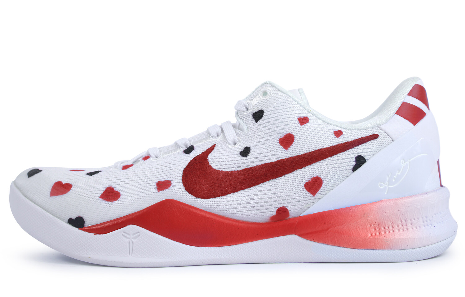 

Баскетбольные кроссовки Kobe 8 унисекс с низким верхом, черные/красные Nike