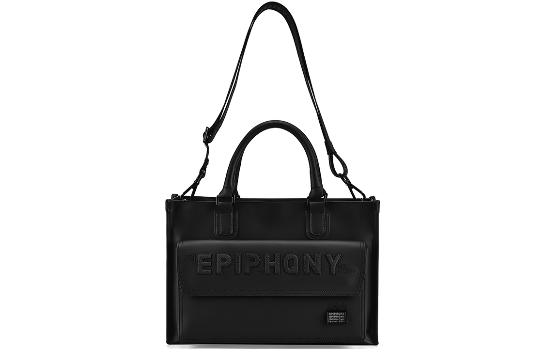 

EPIPHQNY Сумка через плечо из искусственной кожи, среднего размера, унисекс, черная