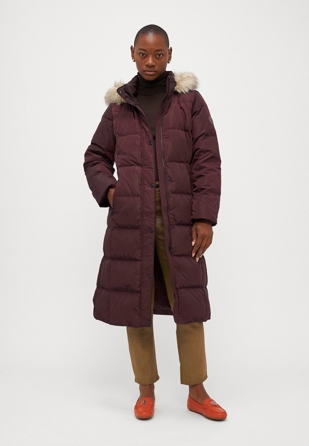 

Пуховое пальто COAT Lauren Ralph Lauren Petite, бордовый