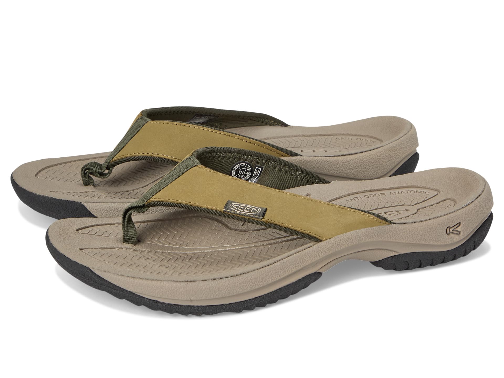 

Сандалии KEEN Kona Flip TG, цвет Martini Olive/Forest Night