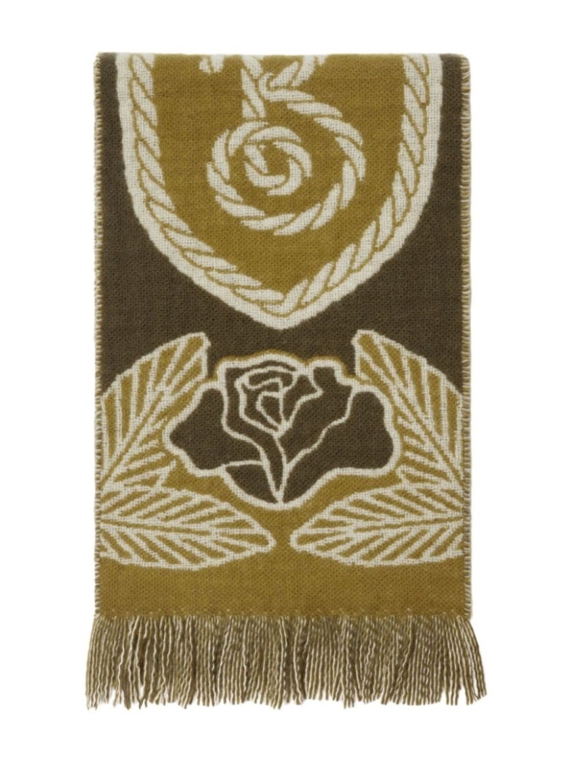 

Burberry шарф B Shield из смеси кашемира, зеленый