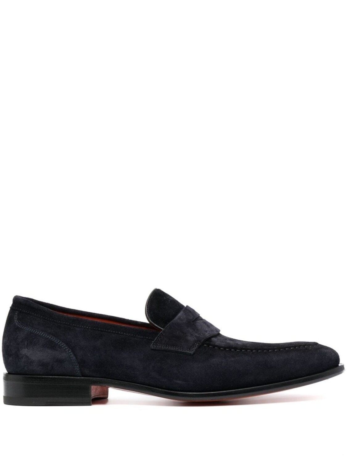 

Замшевые пенни-лоферы Santoni, синий