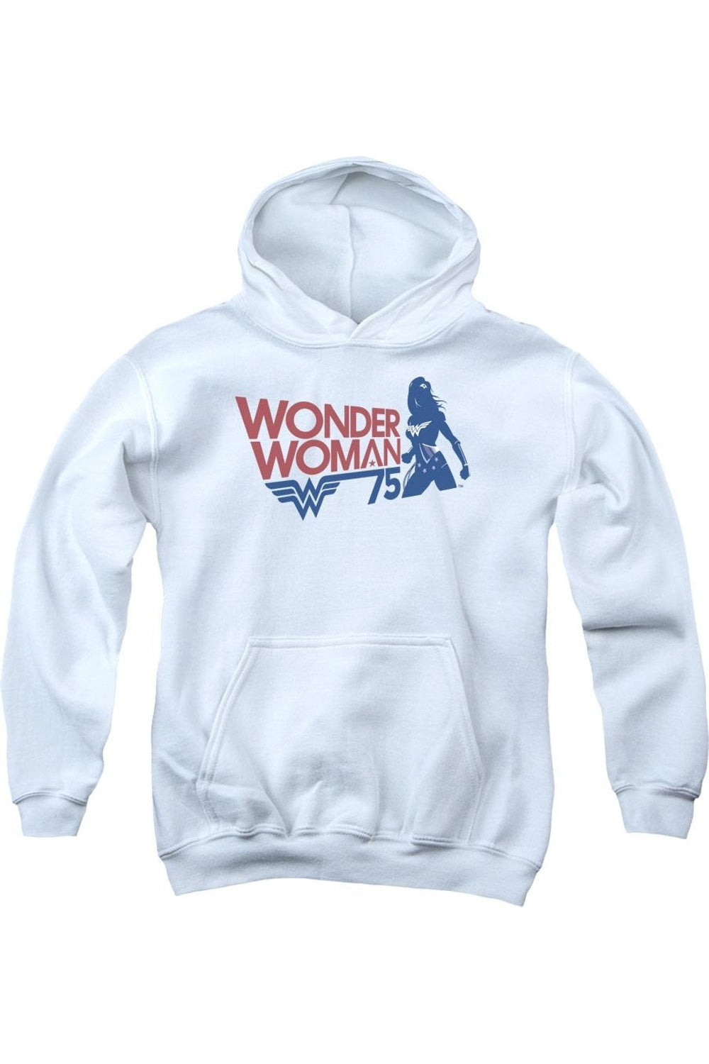 

Толстовка с капюшоном Wonder Woman WW75 Silhouette для детей Gildan, белый