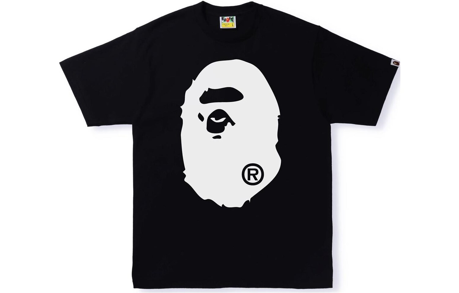 

Футболка BAPE Bicolor Big Ape Head SS22 A Bathing Ape, белый