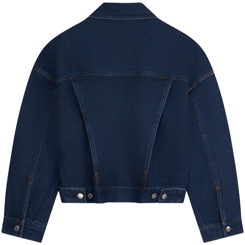 Джинсовая куртка Women's Calvin Klein, gwi-denim темно-синий — фото 4