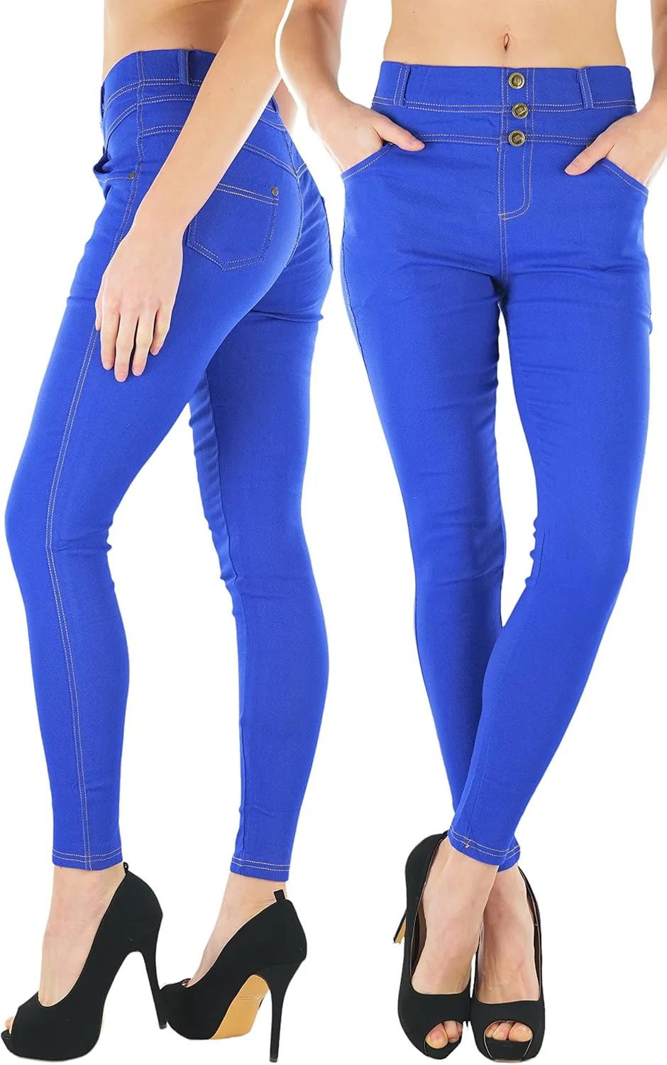 

Женские джинсы-леггинсы ToBeInStyle из стретч-твила