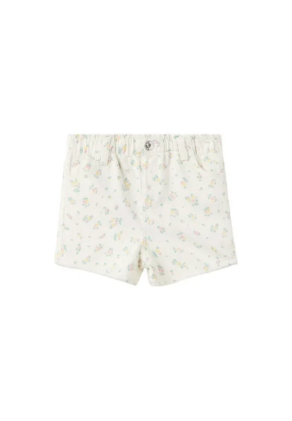 Шорты джинсовые детские Mango Kids, цвет бежевый — фото 3