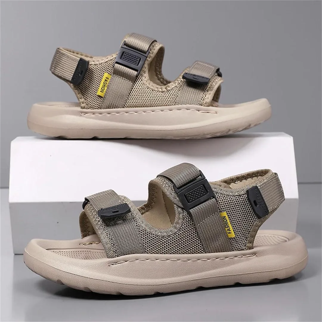 Men’S Fashion Roman Style Beach Сандалии Breathable Thick Sole Casual Flat Lightweight Outdoor Classic Gladiator Sneakers Generic, черный — фото 2