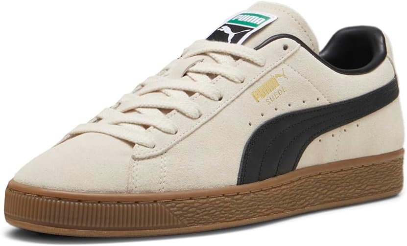 Мужские замшевые кроссовки PUMA Terrace с шнуровкой для повседневной носки - белые — фото 2