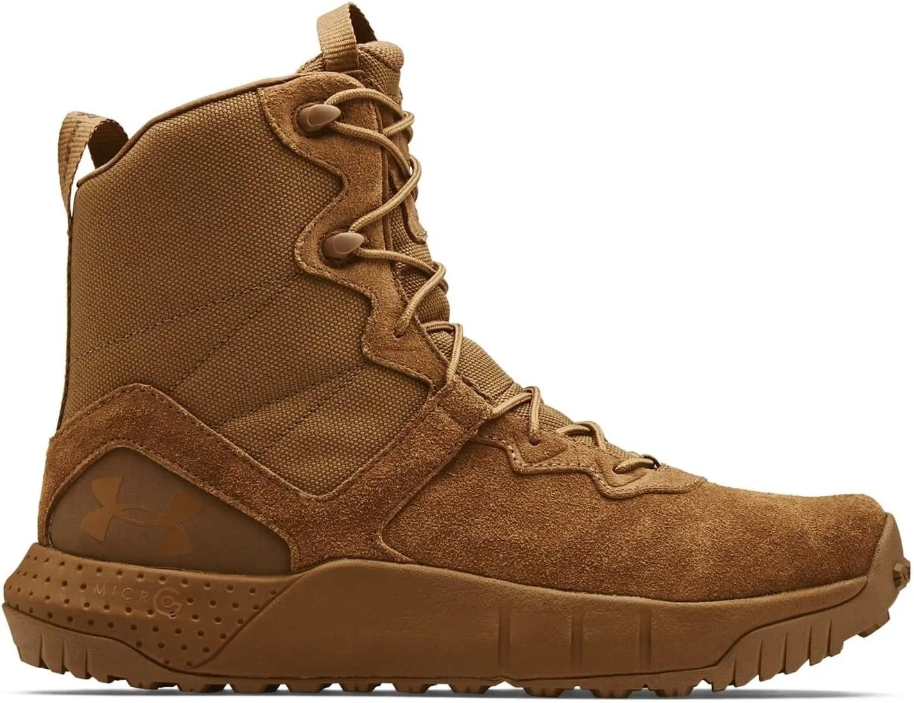 Мужские кожаные военные и тактические ботинки Under Armour Micro G Valsetz, Brown