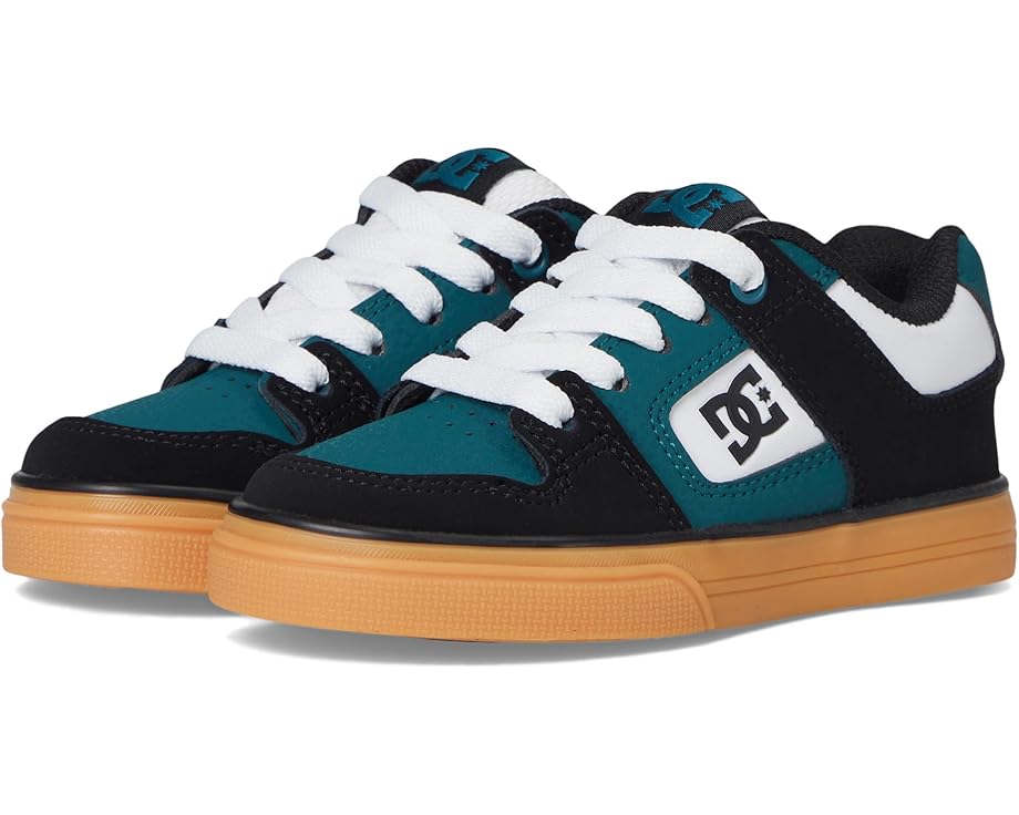 

Кроссовки DC Kids Pure, цвет Black/White/Dark Green