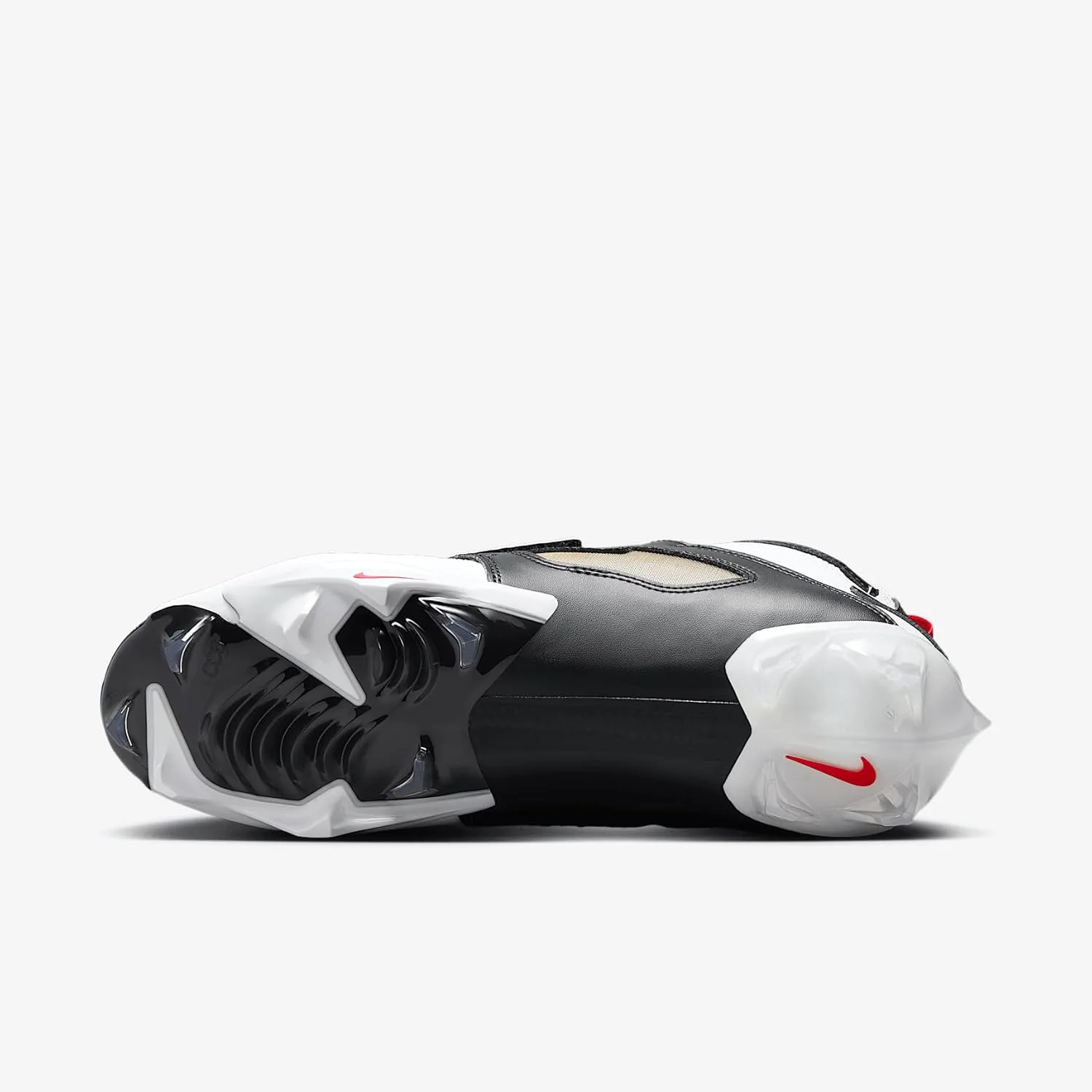 Футбольные бутсы Nike Diamond Turf 93 TD (HF5298-100, белый/черный/металлик золото/огненно-красный), белый/черный/металлик золотой/красный — фото 2