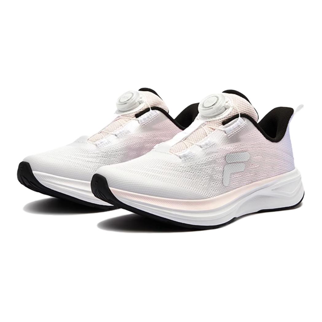 FILA KIDS Боа нескользящие дышащие детские тренировочные кроссовки White Pink для подростков — фото 4