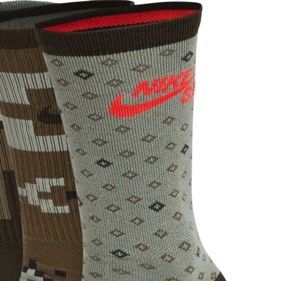 Унисекс носки до середины икры Nike, 6 Pack (Brown) — фото 3