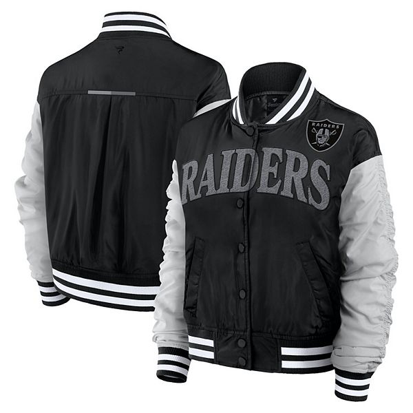 

Женская черная куртка Las Vegas Raiders Elements Wave на молнии Fanatics