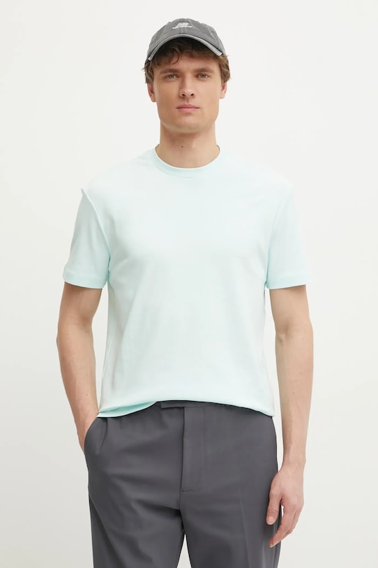 

Хлопковая футболка Calvin Klein, бирюзовый