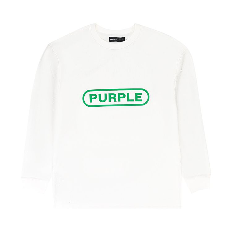 

Футболка PURPLE BRAND Textured Jersey Long-Sleeve Tee 'Coconut Milk', белый