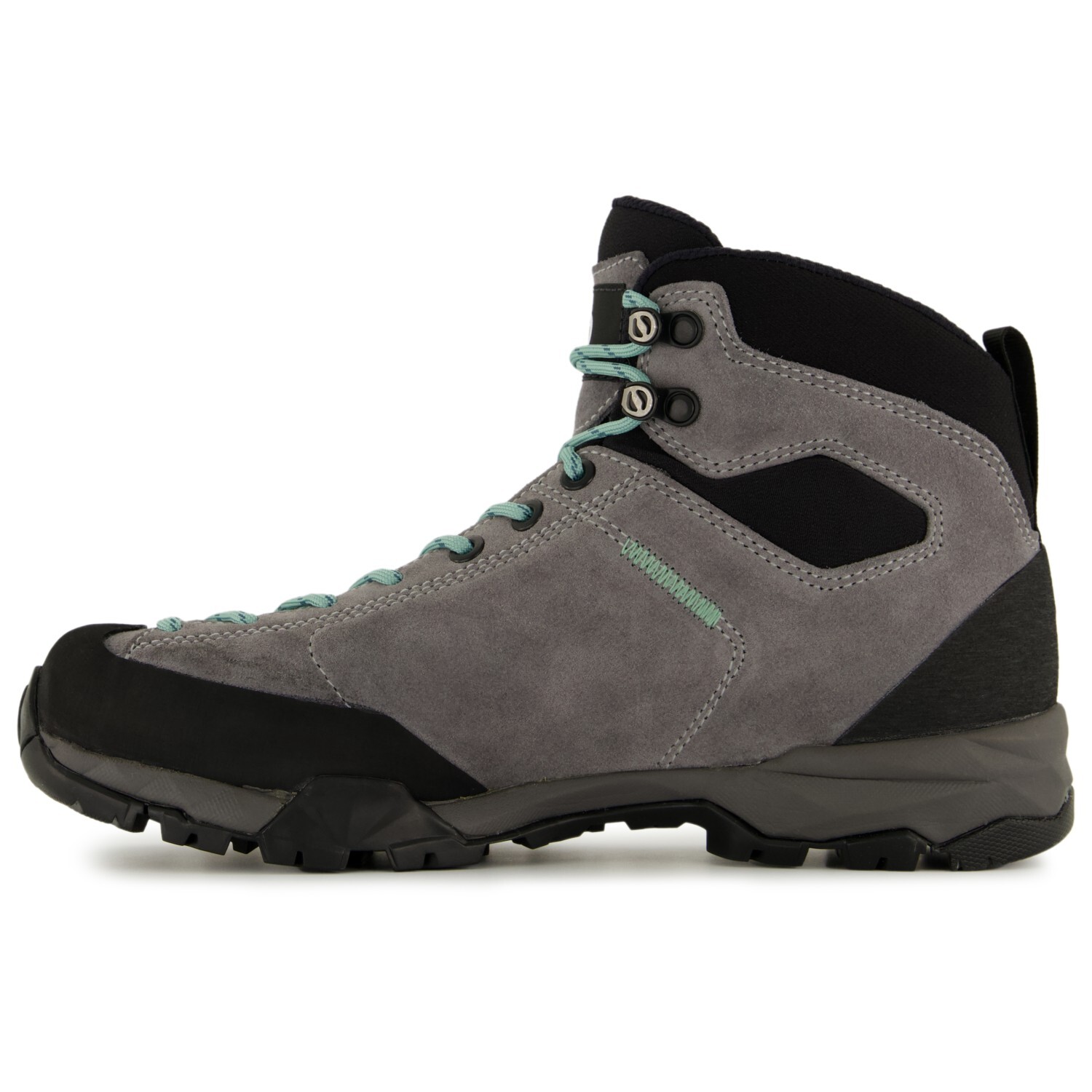 Ботинки для прогулки Scarpa Women's Mojito Hike GTX Wide, цвет Smoke/Jade — фото 4