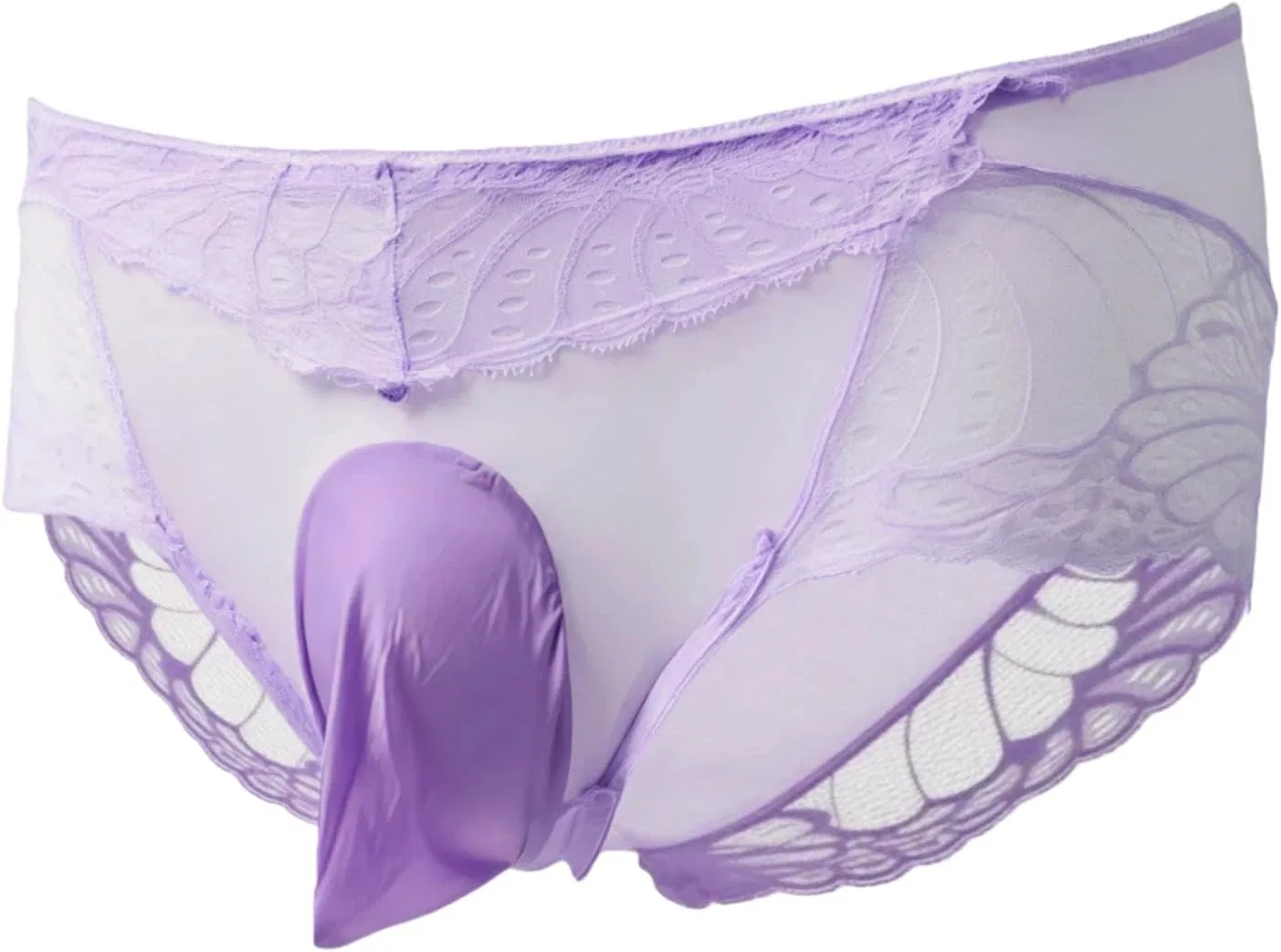 Боксеры кружевные, бикини, Purple