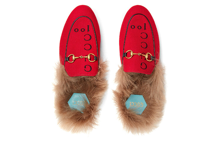 Туфли женские Gucci Princetown, красный