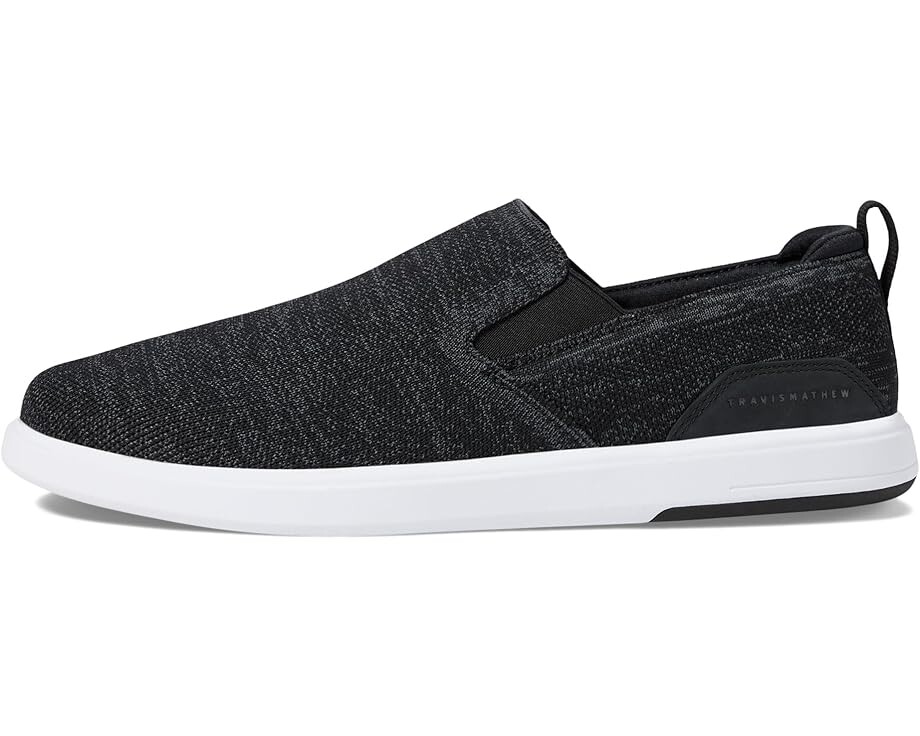 Кроссовки TravisMathew The Daily Knit Slip, цвет Heather Black — фото 4