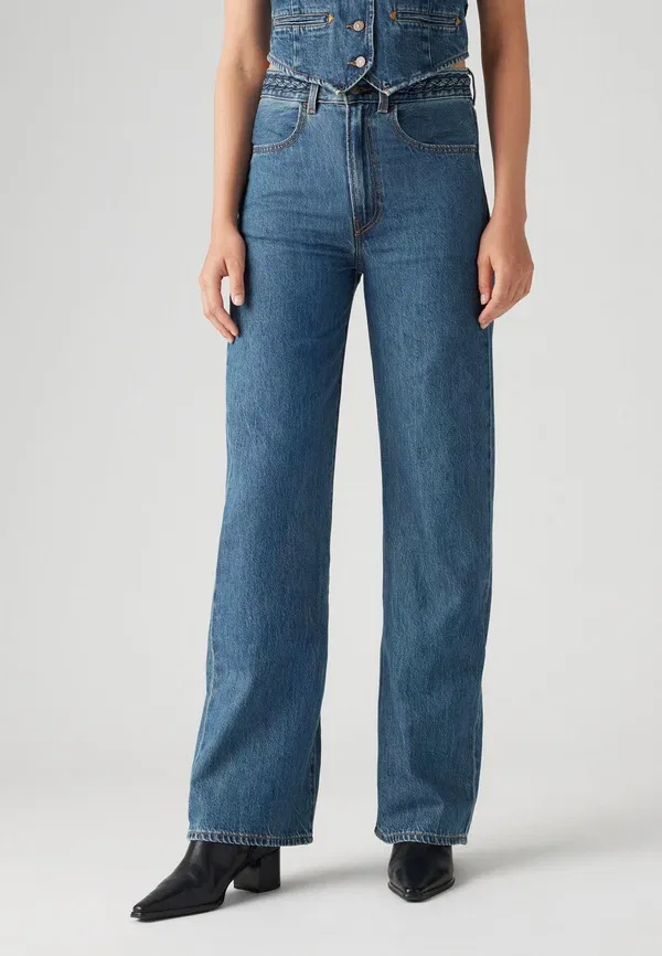 Джинсы Levi's Ribcage wide leg braided wide leg, большой ужас