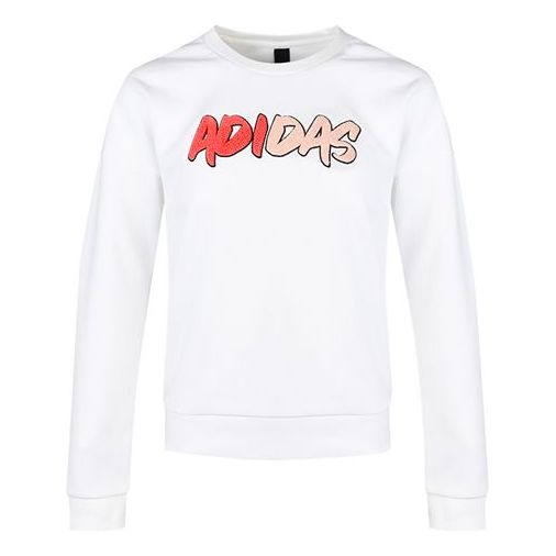 

Худи (WMNS) adidas Athleisure Casual Sports Round Neck Pullover White Hoodie