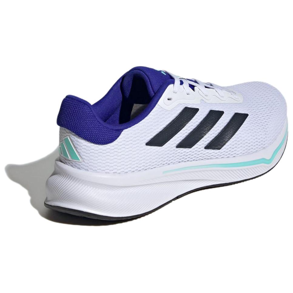 Response Slip Resistant Abrasion Resistant Low top кроссовки для бега мужские белые Adidas, белый/midnight синий/shimmery желтый — фото 4