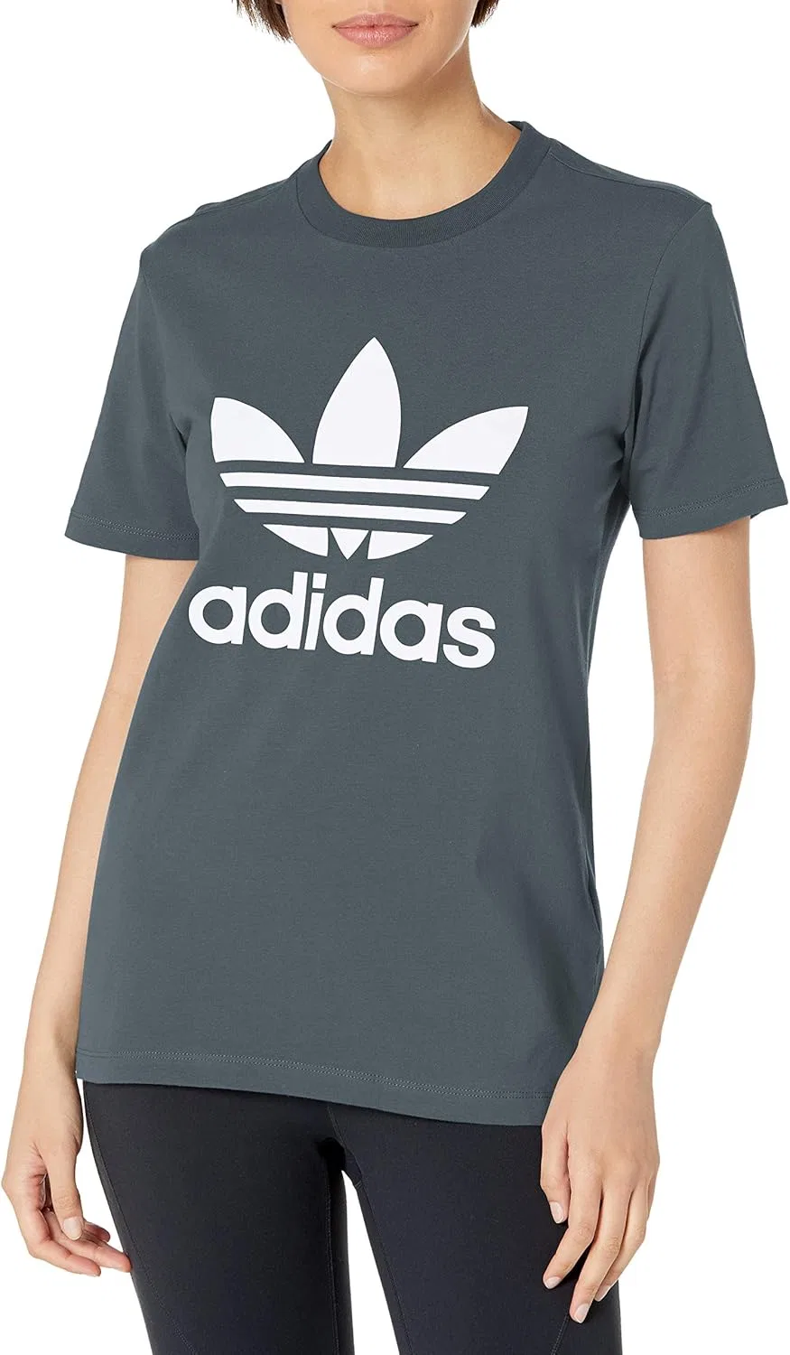 Футболка с логотипом Adidas, Regular Fit, Blue Oxide