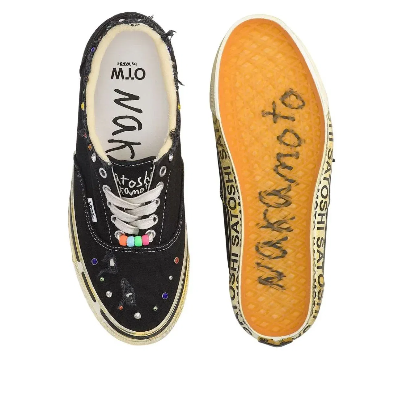 Кеды Vans x Satoshi Nakamoto Authentic 'Black' VN000EFEBLK, черный — фото 3