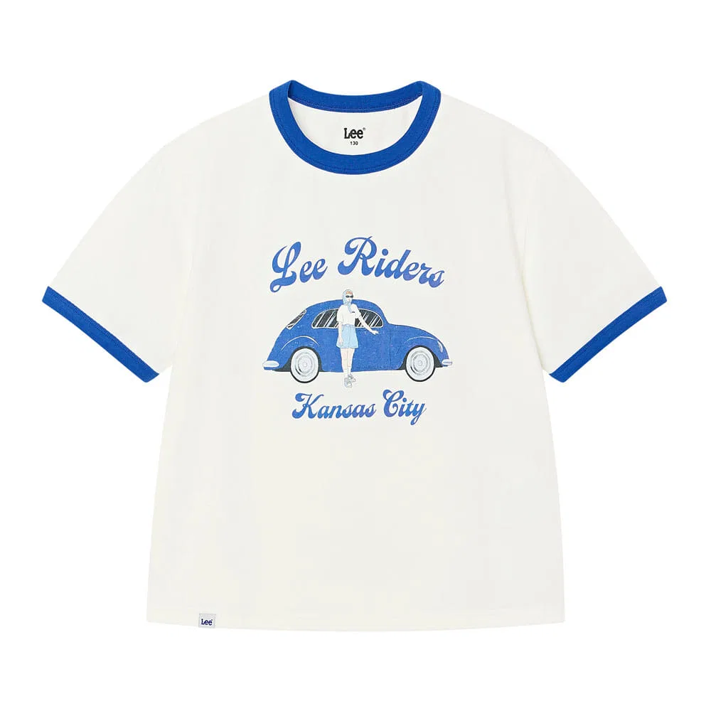 Детская синяя футболка Sorona Old Car Graphic от Lee Kids
