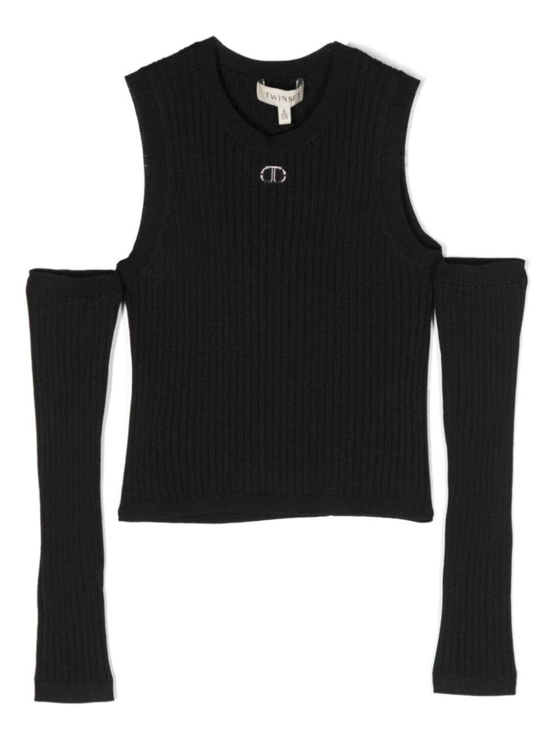 

Twinset трикотажный топ с открытыми плечами, черный