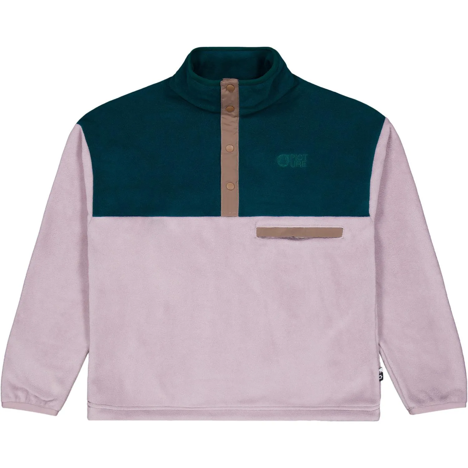 

Флисовый пуловер Retro Arcca с четверть-молнией женский Picture Organic Clothing, Sea Fog/Deep Water