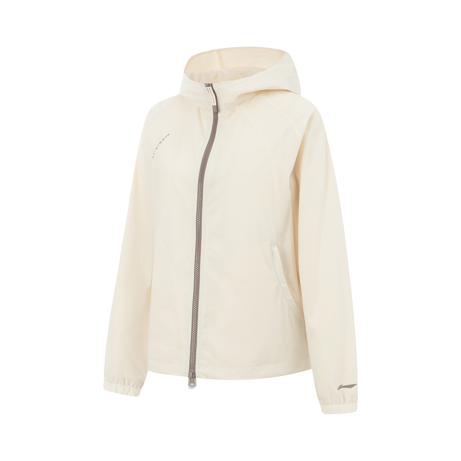 

LINING Фитнес куртка женская бежевая, Eggnog Gray