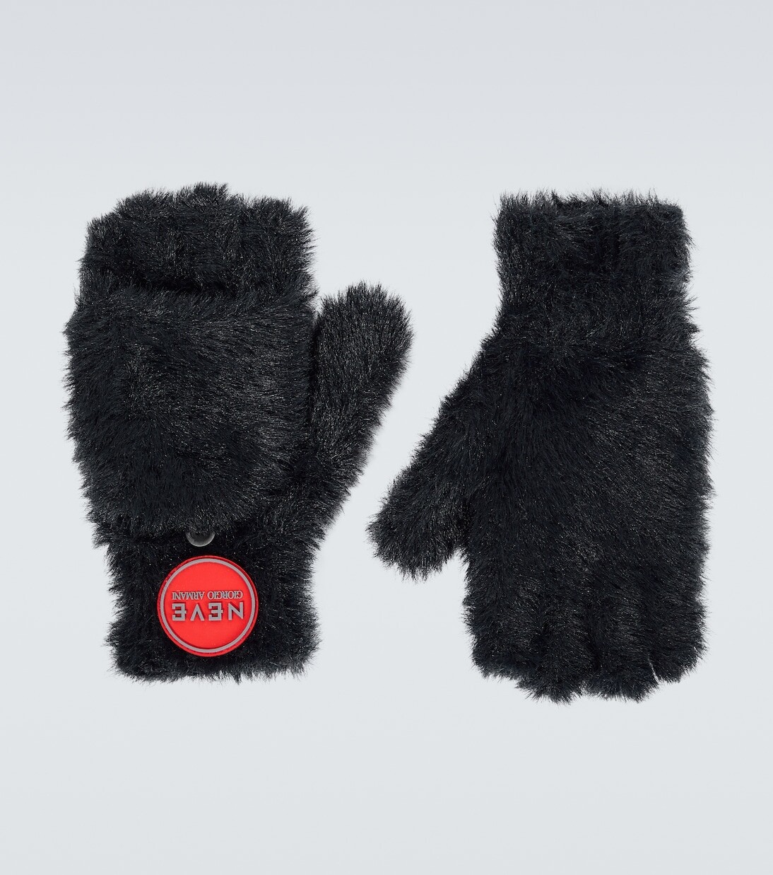 

Перчатки neve с логотипом Giorgio Armani, черный