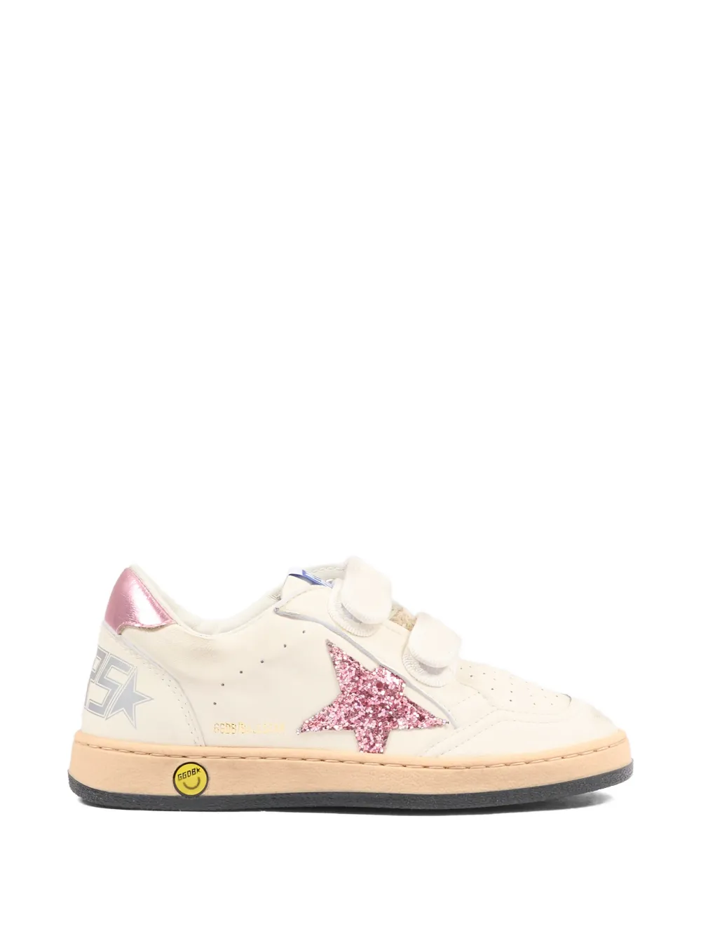 Кеды Ball Star на шнуровке Golden Goose Kids, бежевый — фото 2